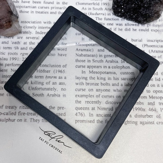 泰福水晶 Tai Fu 懸浮展示盒, 1個, 霧黑, 小