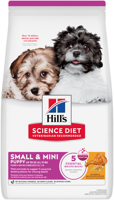 Hill's 希爾思 小型及迷你幼犬專用雞肉糙米配方乾糧 11磅, 1個