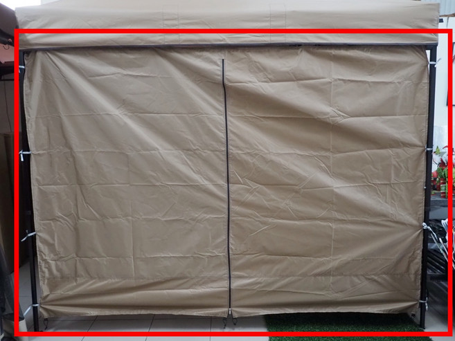 2.5米通用防水圍布 快搭式遮陽棚/遮雨棚/客廳帳/炊事帳/活動帳棚專用邊布, 卡其色