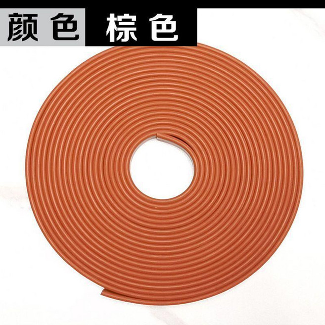 封邊條 自粘軟收邊條 櫥櫃門板材傢俱桌椅邊緣裝飾條, 棕色, 9mm 寬自粘一米, 1個