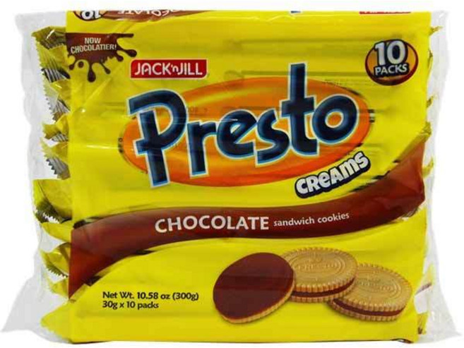 Jack 'n Jill Presto Creams 巧克力夾心餅乾, 1個