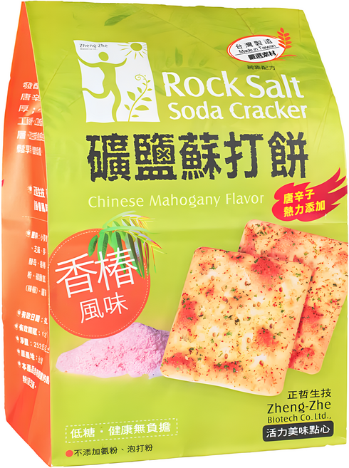 正哲生技 香椿礦鹽蘇打餅 全素, 380g, 1包