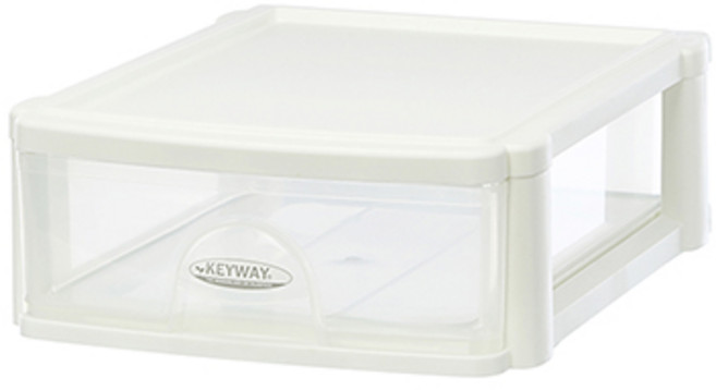 KEYWAY 聯府 A4文書整理箱 (淺型/3入組) DM011 抽屜式收納 文具分類 辦公室文件 台灣製, 白, 3個
