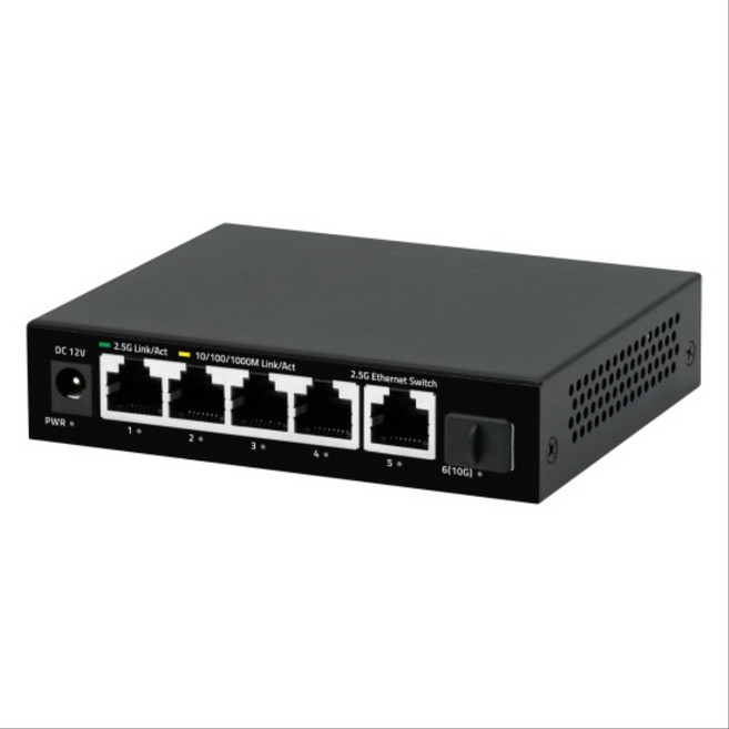 SUS-10G1005 非網管乙太網路交換器 5埠 1G/2.5G RJ45 1埠 1G/10G SFP+, 1台