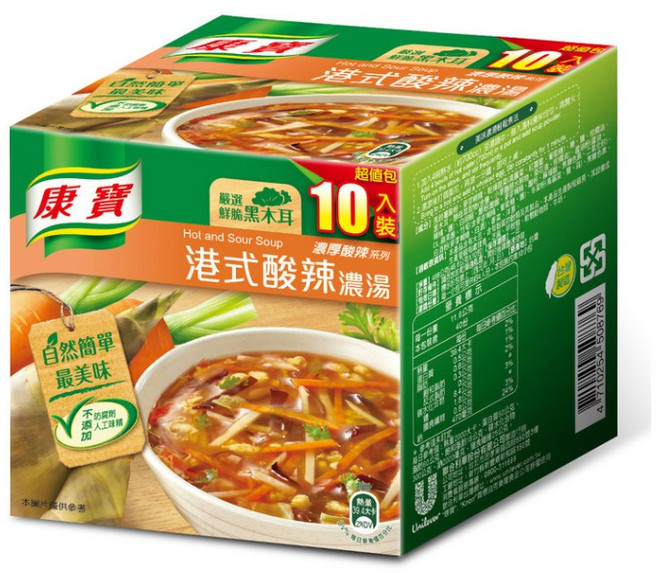 康寶 港式酸辣濃湯, 1個, 特價-一單最多3盒, 46.6克