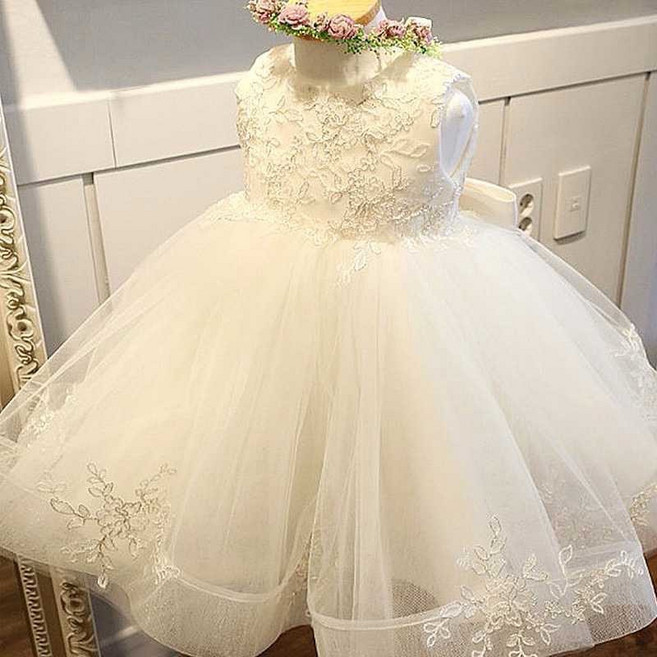 兒童公主裙 女童婚紗蝴蝶結網紗蓬蓬裙 畢業禮服 花童禮服 蕾絲公主裙鋼琴表演禮服