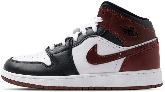 Nike Air Jordan 1 Mid SE 喬丹 AJ1 中筒 男女運動休閒鞋 白黑紅 HF3193-102