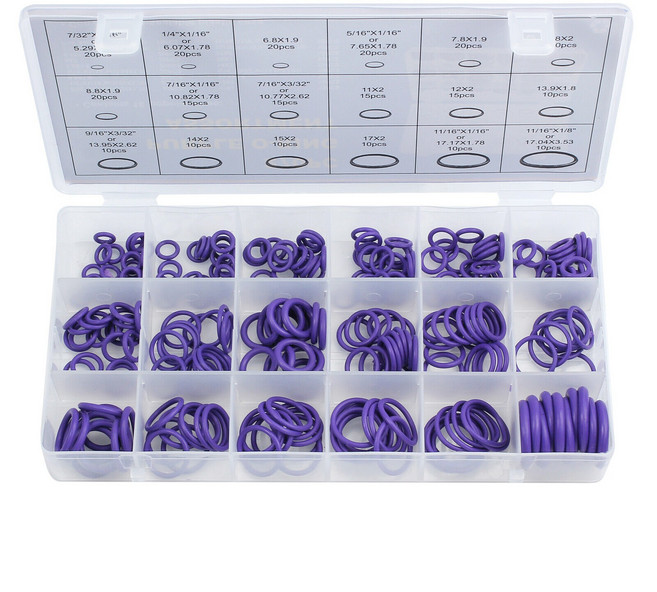 O形圈圓形橡膠 O型環 270pcs O形圈圓形橡膠 O型環, 1個, 270pcs O形圈圓形橡膠 O型環, 藍
