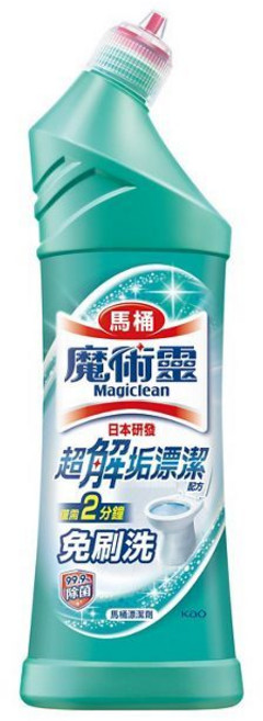 魔術靈馬桶清潔劑 高密泡/殺菌瞬潔/雙重凈力, 1個, 超解垢漂潔馬桶清潔劑 500ml, 500ml