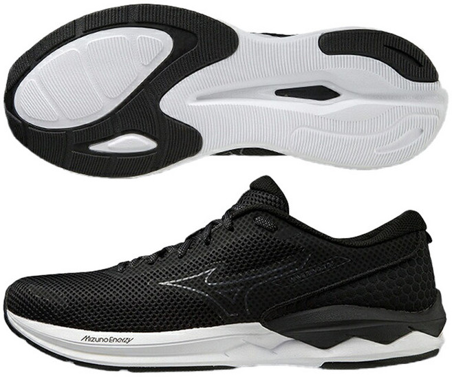 Mizuno 美津濃 慢跑鞋 Wave Bolt 3 黑色深灰色白色 26.5 公分 2E