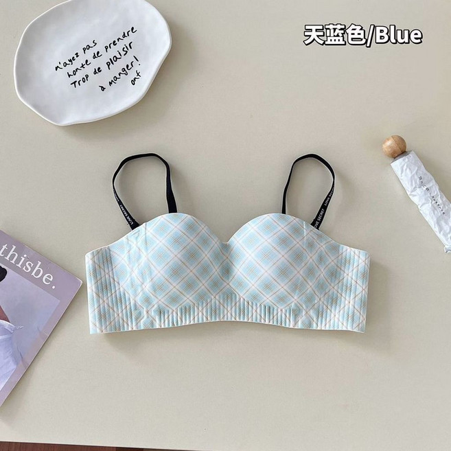 LOVE SECRET 格紋無痕內衣 聚攏無鋼圈