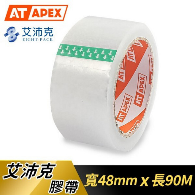 封箱膠帶 透明膠帶 OPP膠帶 膠帶 48mm x 90M /一捲入 大膠帶 小膠帶 打包膠帶 特黏 台灣製, 1個
