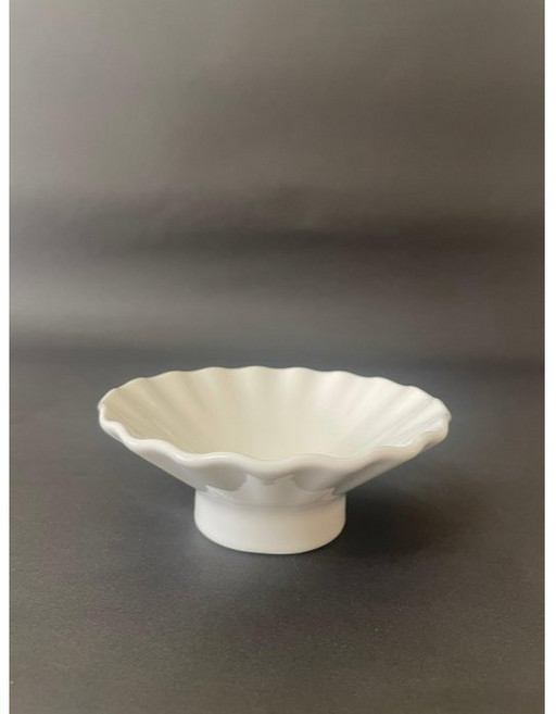 東昇瓷器 大同強化瓷器5.25吋紋路高腳盤, 1個