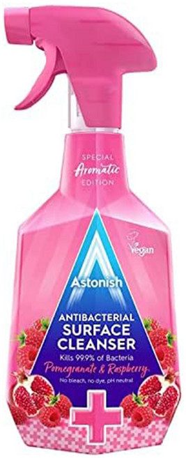 Astonish 表面清潔劑 石榴覆盆子香氛 750ml 多用途清潔 無漂白劑, 1瓶