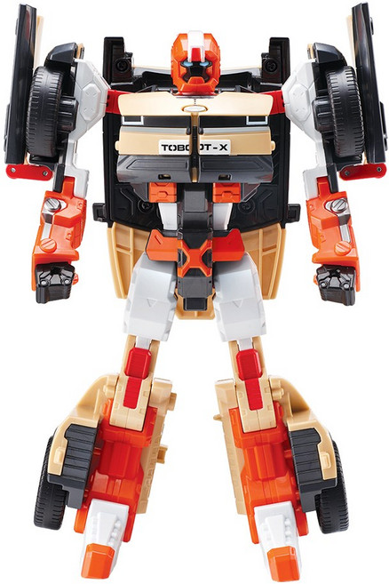 機器戰士 NEW TOBOT X 變形機器人 兒童玩具, 1個, 橙色