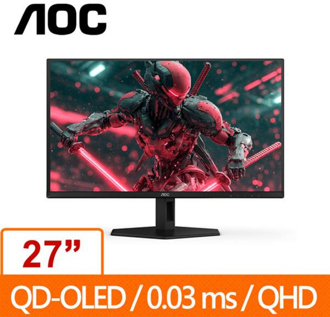 AOC 27型 Q27G40ZDF QD-OLED 電競螢幕, 1cm