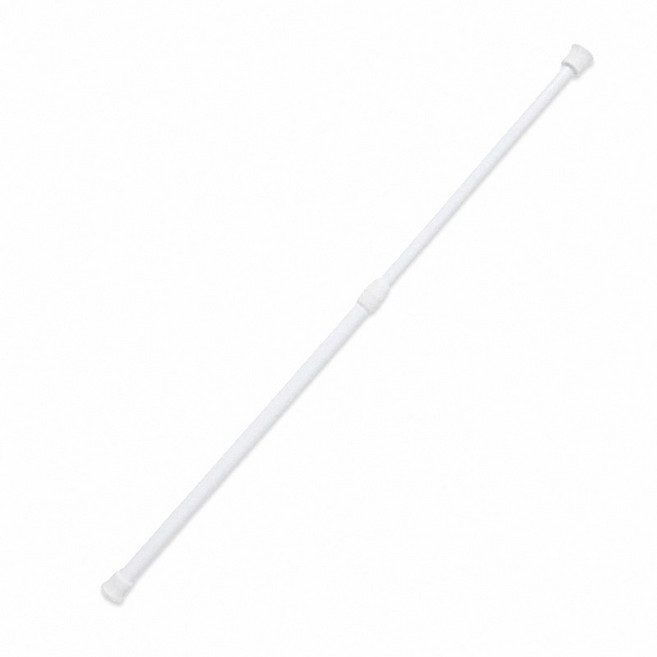 伸縮桿 白色 烤漆噴塑鋼管 長度可調 承重2KG, 伸縮桿43CM~70CM (1支)
