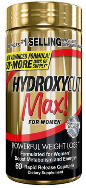 Hydroxycut Max女性生物素膠原蛋白速釋膠囊, 60顆, 1盒