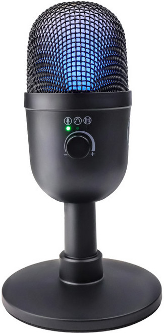 DTAudio聆翔 直播降噪麥克風 PC-MU01 電容式/智能降噪/監聽功能, 黑色, PC-MU