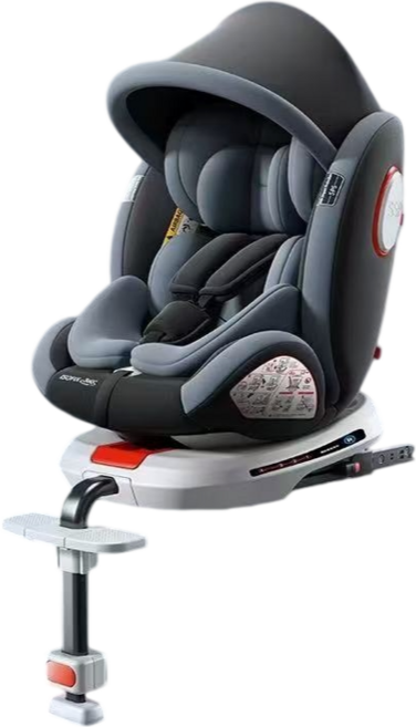 Baybetss 嬰兒車載安全座椅 360度旋轉 0-12歲, 星空灰至尊款, 1個