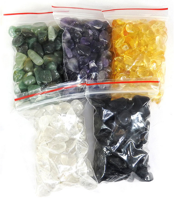 【168開運坊】DIY聚寶盆專用五色水晶5包 已淨化擇日 招財納福 五行平衡 提升運勢