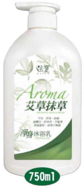 法寶 艾草抹草淨身沐浴乳750ml, 750ml, 1個