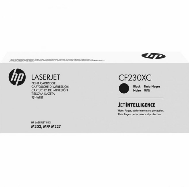 HP CF230XC 原廠高容量黑色碳粉匣 適用於 HP LaserJet Pro M203dw M227fdn M227fdw, CF230X 原廠高容量碳粉匣(CF230XC), 1個