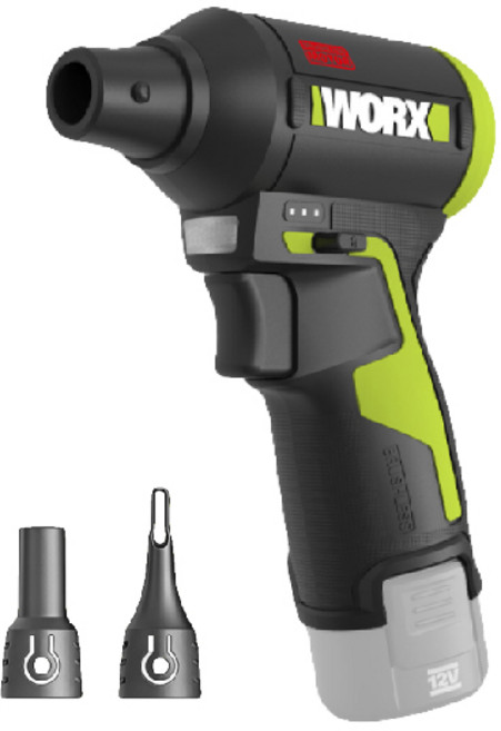 WORX WU094 12V 無刷吹塵槍, 1個, 空機+贈品(不含電池.充電器)