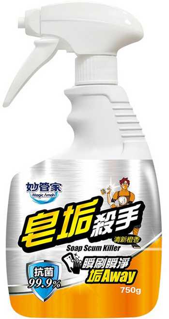 Magic Amah 妙管家 皂垢殺手 清新橙香, 750g, 1瓶