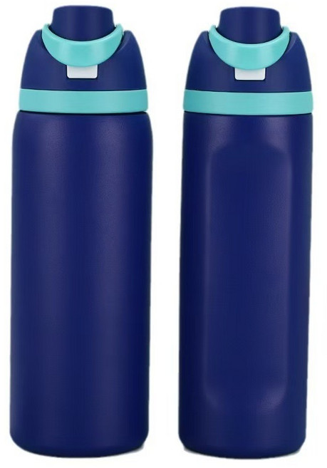 ibooooo 304不鏽鋼運動保溫瓶, 深藍色 16oz, 1個
