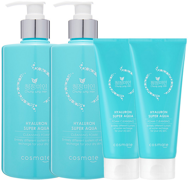 청정미인 히아루론 클렌징폼 500ml+200ml 세트, 2세트