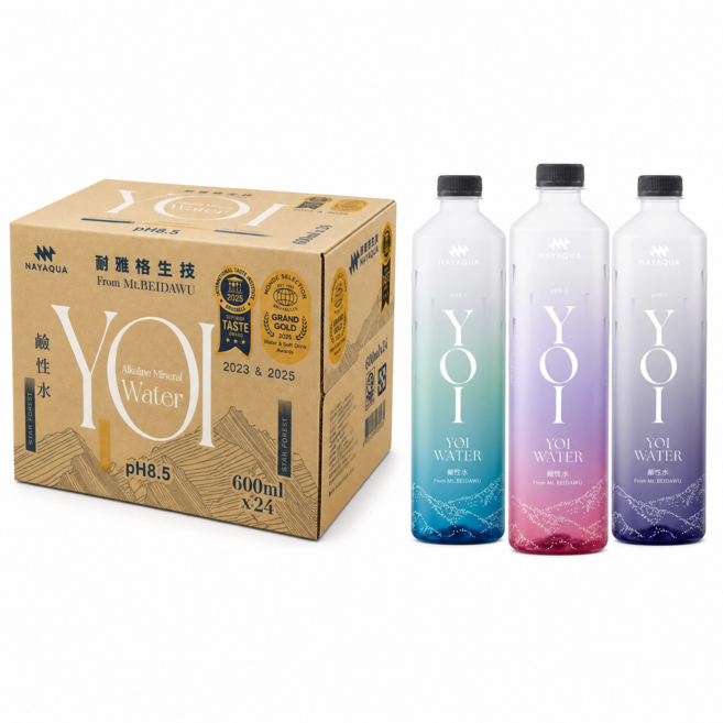 NAYAQUA YOI 鹼性水 600ml, 24