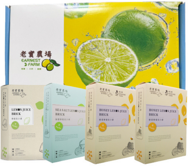 老實農場 檸檬果汁磚套組, 32個, 30ml