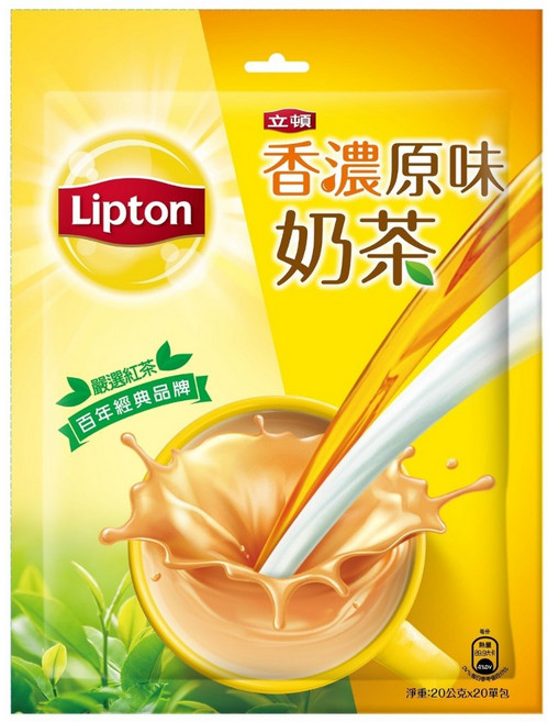 立頓 香濃原味奶茶 20入/包, 1個, 20入/包(原味), 20入