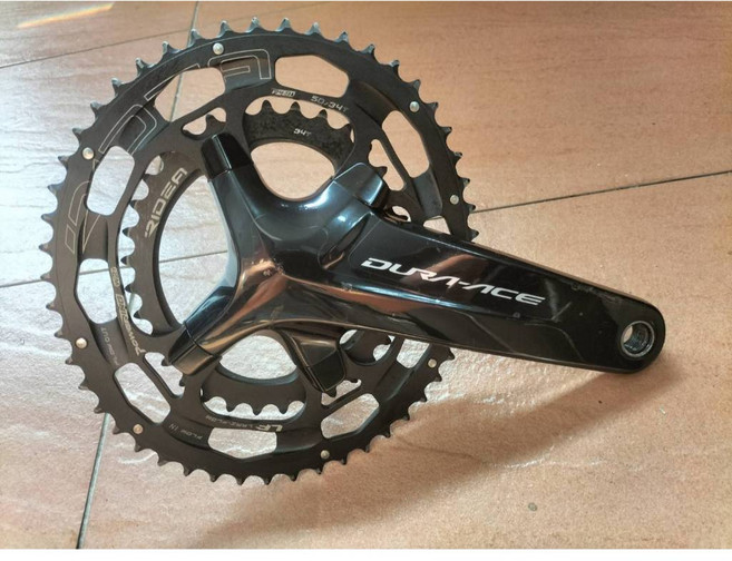 Dura Ace 9100大盤曲柄【坤騰國際】公路車自行車零件 提升騎行效率, 1個, RIDEA橢圓大盤(50/34T)、曲柄(172.5mm)