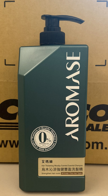 AROMASE 艾瑪絲 烏木沁涼強健豐盈洗髮精, 1件, 1L