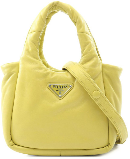 프라다 중고 2013-2026 패딩 레더 사첼 백