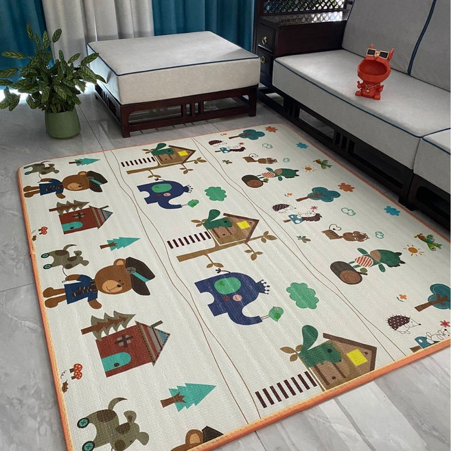 HYLSS 嬰兒童寶寶爬行墊雙面加厚家用小孩爬爬墊泡沫地墊, 2米*1.8米*0.5釐米