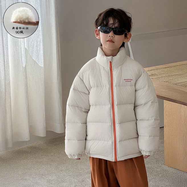 MSHOPKIDS STUDIO 男童羽絨服 兒童立領保暖休閒外套