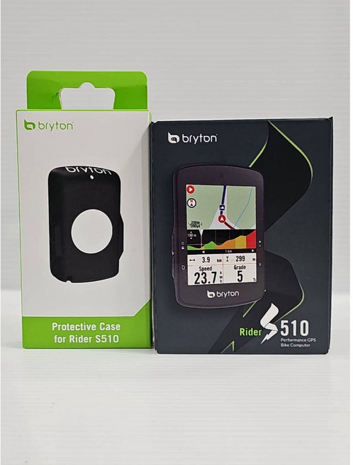 Bryton Rider S510E S510T 語音導航碼錶 彩色觸控 續航力30H 新增光感測器 支援電變功率訓練台, 1個, S510E 碼錶+原廠保護套