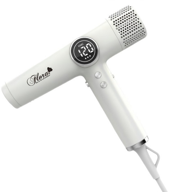 Flora 芙蘿拉 1500W 負離子 吹風機 可調溫 雅典白 HD-3238