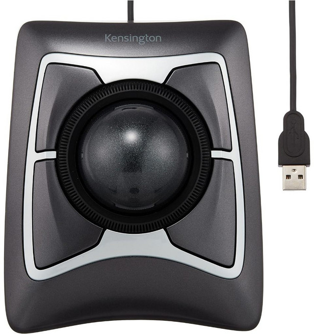 Kensington Expert Mouse 軌跡球滑鼠 K72359 專業款 無線, 有線版, K72359, 有線版