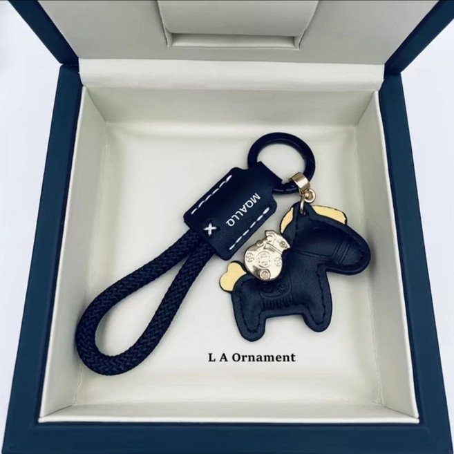 L A Ornament 馬上有錢手工汽車鑰匙圈掛件, 1個, 黑