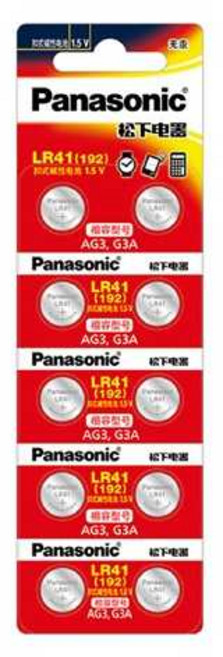 電池哥 Panasonic 鈕扣電池 適用於小型電子設備 提供穩定電力, 1個, 松下 LR41 一顆, 1個裝