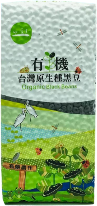有機 台灣原生種黑豆, 600g, 1個
