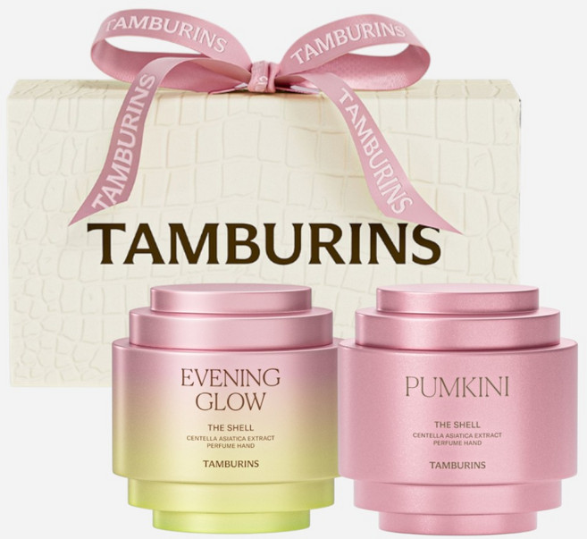 TAMBURINS 護手霜禮盒,專櫃提袋,滋潤保濕,持久香氛,呵護雙手, 1個, Evening15ml +pumkini15ml 禮盒