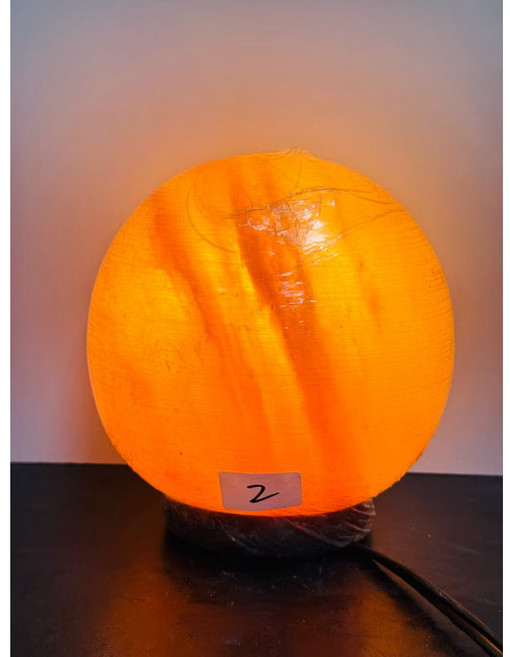 造型圓球鹽燈 有球必應 直徑16cm 重約4kg 小夜燈 精油燈, 一般開關電線
