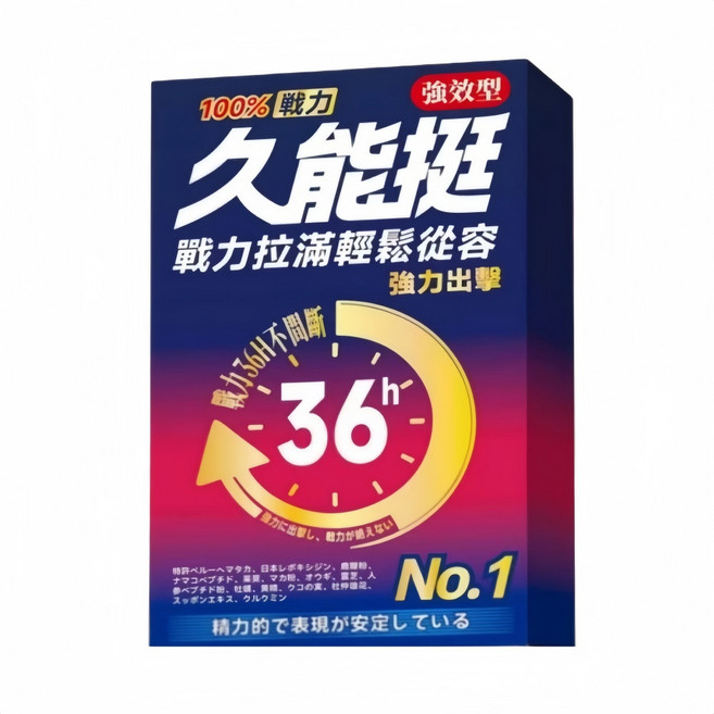 久能挺 凝縮版 10顆/盒 男用 B群 男性事前 男士急用 黑瑪卡 男人保養 超強男性保健 久戰不懈 悍馬 瑪卡, 1個, 10份