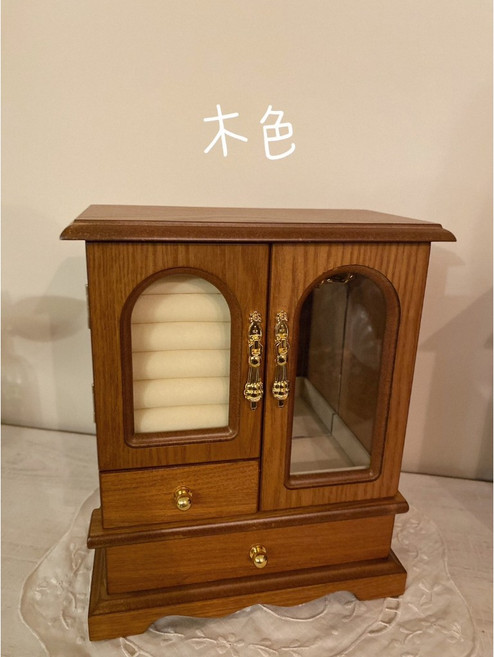 歐式古典 復古風實木珠寶盒 送禮收納櫃