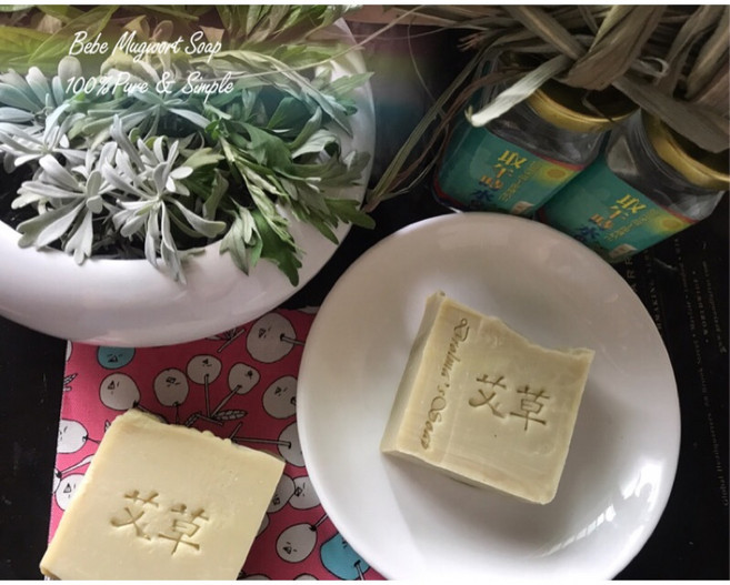 卓瑪愛象 嬰兒午時水艾草平安皂 (無香純皂) - 異位性皮膚炎、嬰兒/孕婦/乾燥膚質適用, 1個, 110g+-10